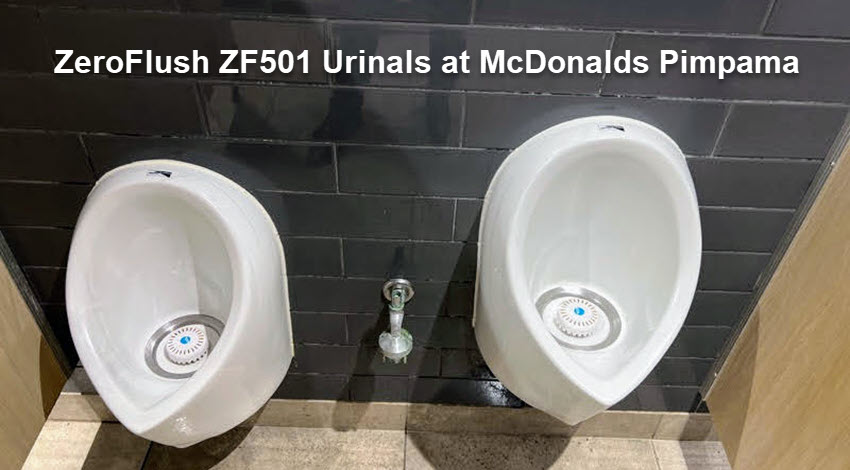 water-flushing urinals verses waterless urinals