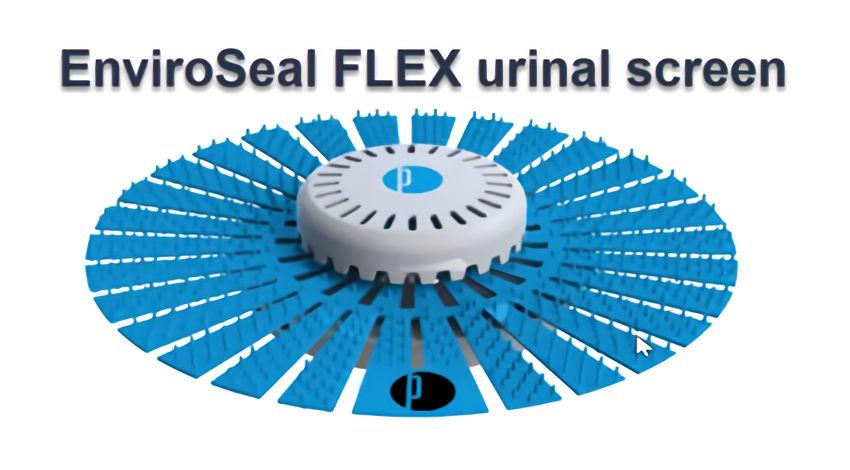 ZeroFlush FLEX urinal screen is superior to traditional urinal mats