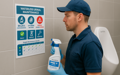 Waterless Urinal Maintenance: Daily Clean, Monthly Service